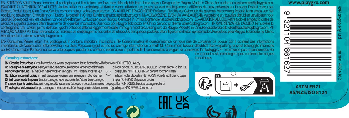 Sonajero para la Dentición Playgro 3