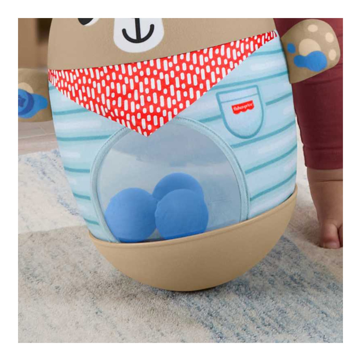 Bosque de la amistad Oso inflable Toques y Tambaleo Fisher-Price 3