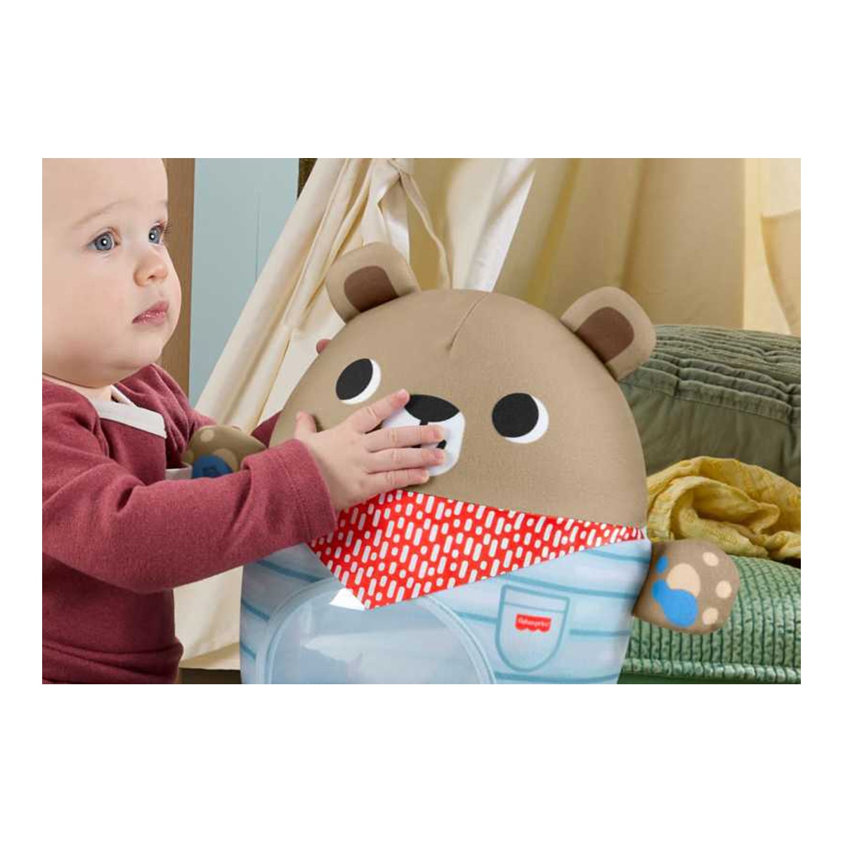 Bosque de la amistad Oso inflable Toques y Tambaleo Fisher-Price 5