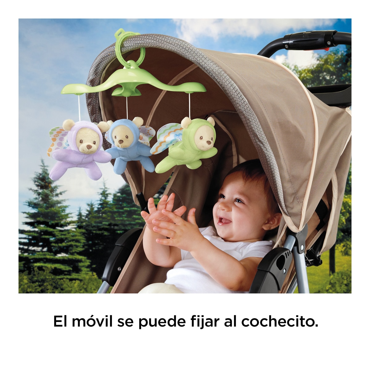 Móvil ositos voladores juguete de cuna carrusel proyector para bebé Fisher-Price 7