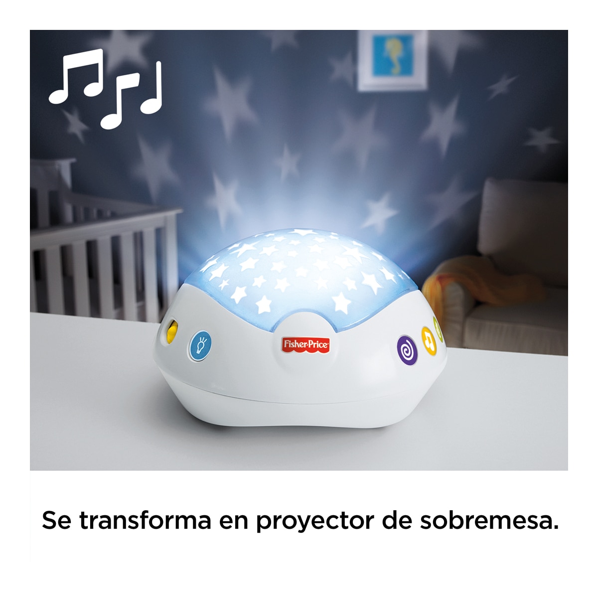 Móvil ositos voladores juguete de cuna carrusel proyector para bebé Fisher-Price 8