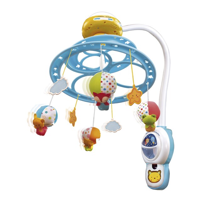 Móvil proyector Noche estrellitas, Carrusel de cuna para bebés, extraíble y con mando a distancia VTech Baby