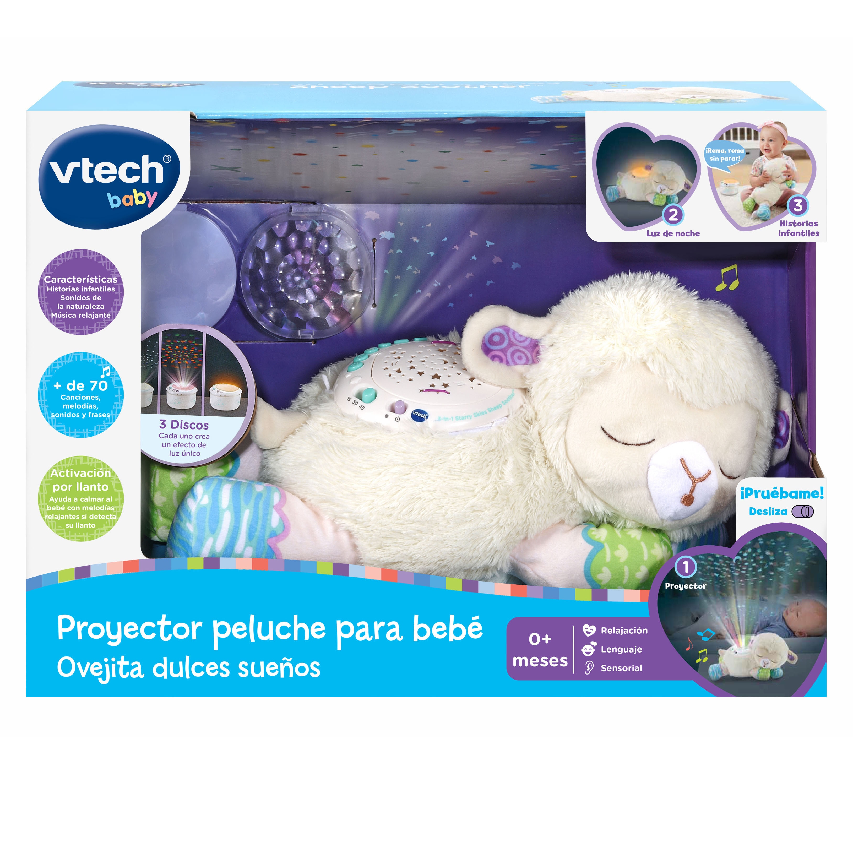 Proyector peluche para bebé Ovejita dulces sueños VTech Baby 6