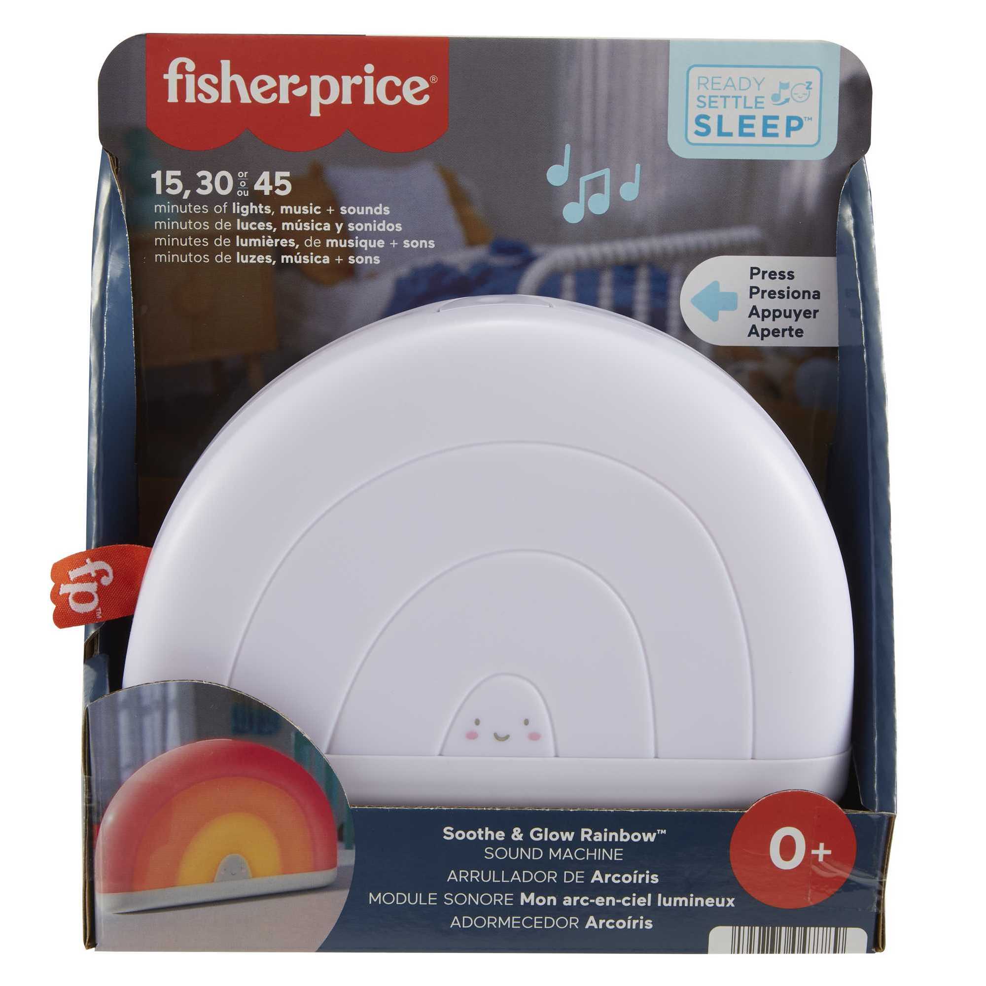 Arcoíris calmante Juguete con luces cálidas y sonidos relajantes, ayuda para conciliar el sueño Fisher-Price 8