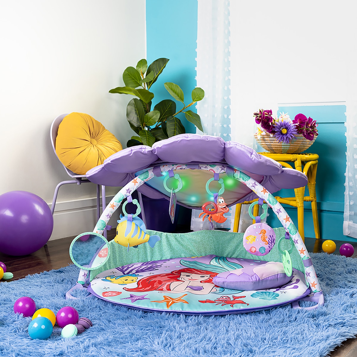 LA PEQUEÑA SIRENA Twinkle Trove Luces y música Gimnasio de actividades 12