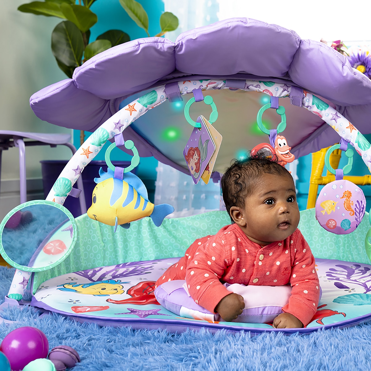 LA PEQUEÑA SIRENA Twinkle Trove Luces y música Gimnasio de actividades 13