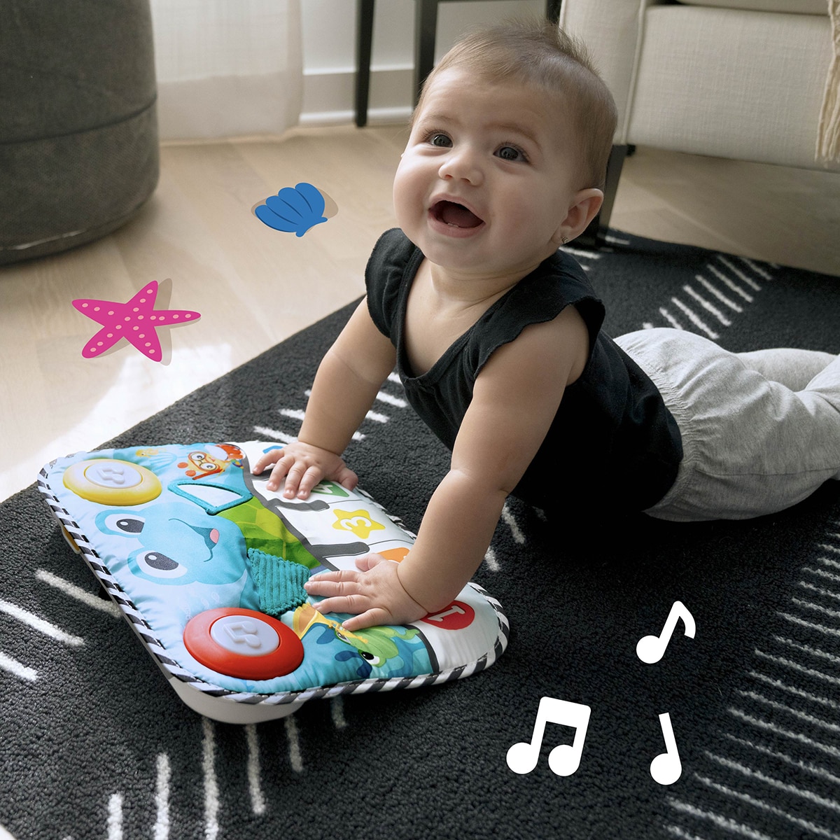 Cojín Musical para Patear y Explorar para Cuna Neptune's Kick & Explore Baby Einstein 8