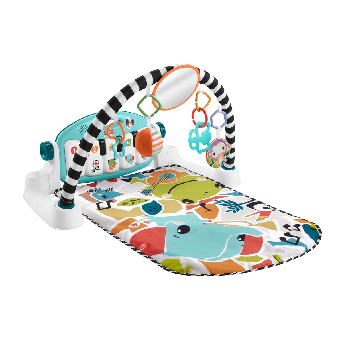 Fisher-Price – Alfombra de actividades para bebés Glow and Grow Fisher-Price.