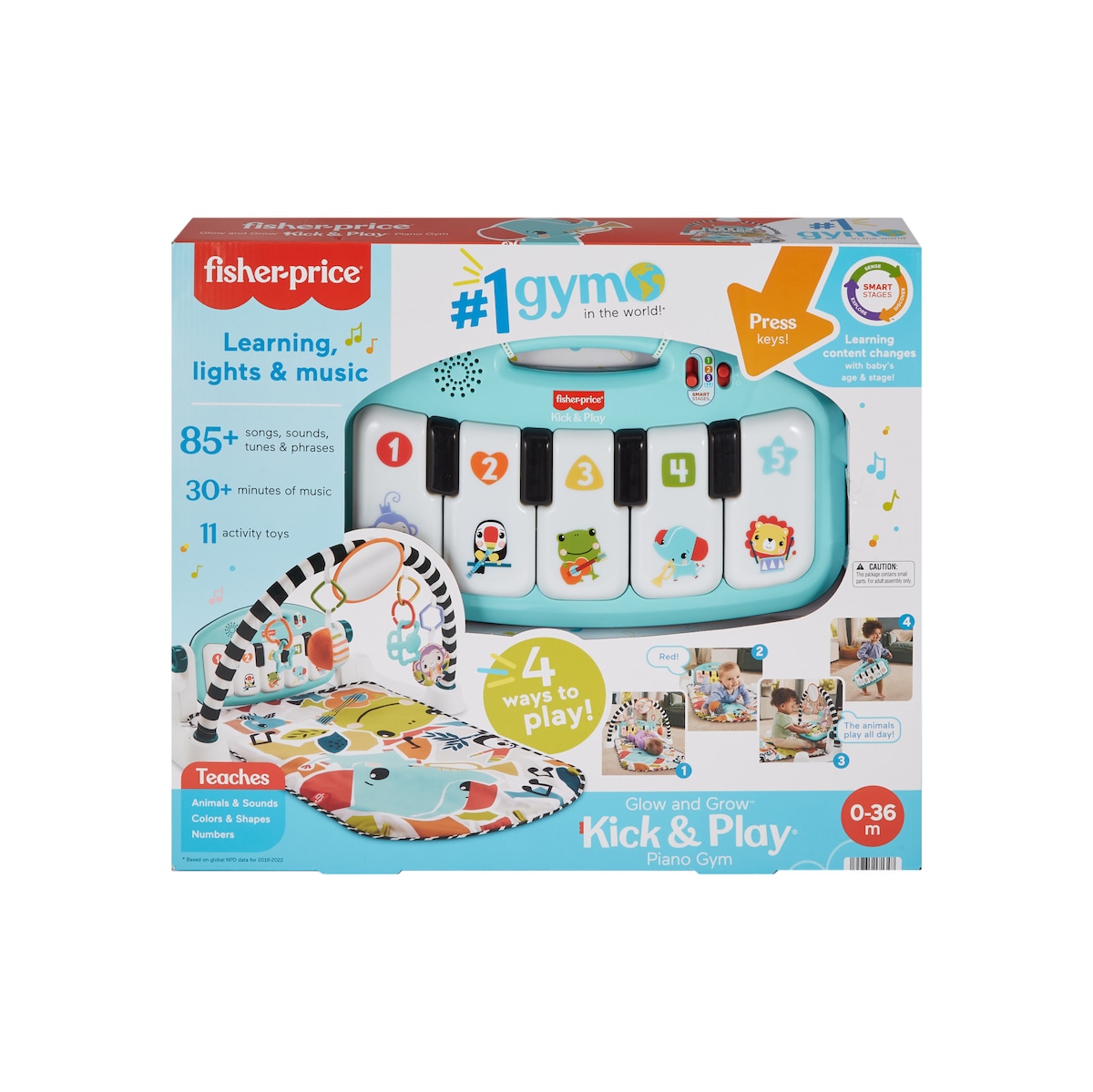 Alfombra de actividades para bebés Glow and Grow Fisher-Price 6