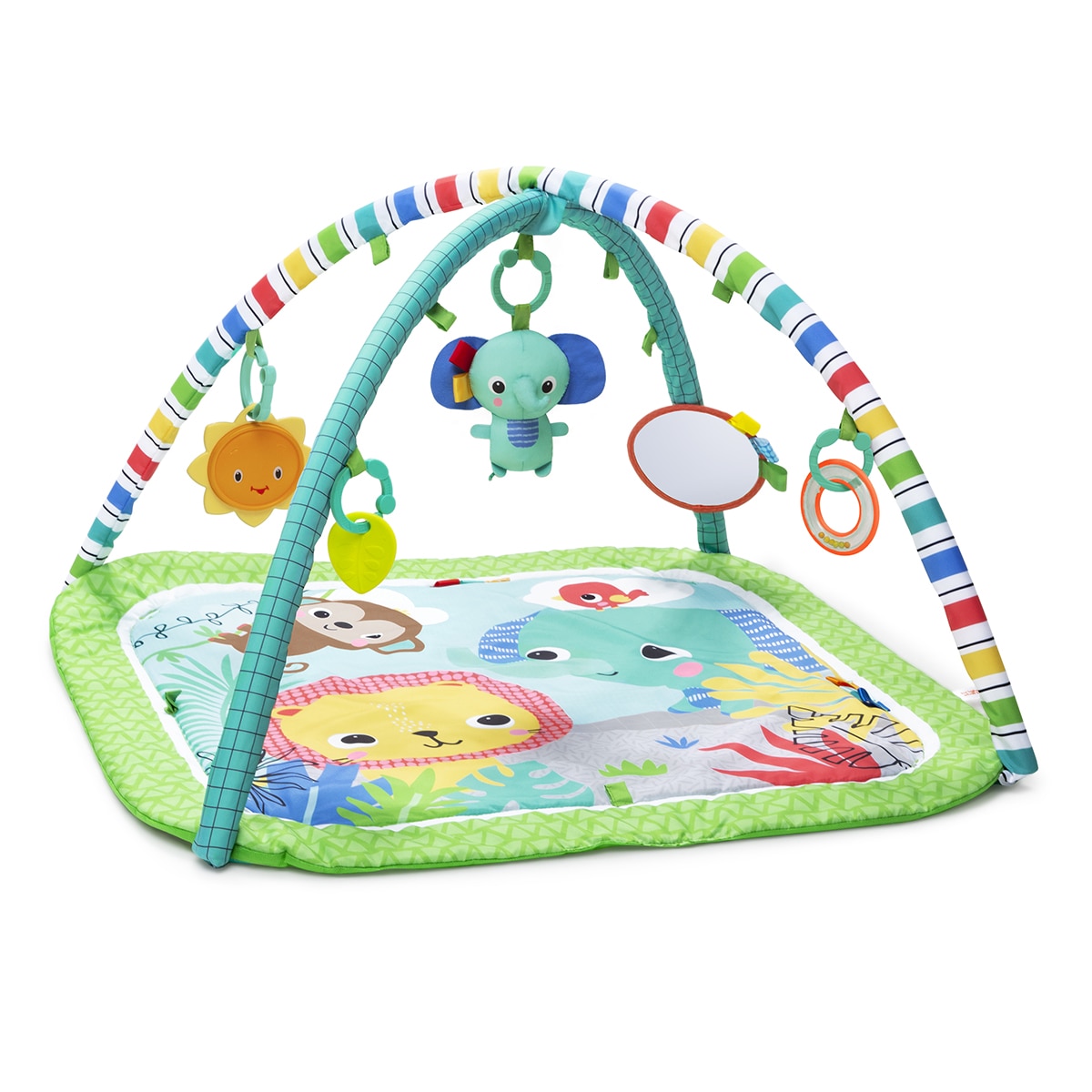 Gimnasio para bebés Activity Gym plegable Wild Wiggles Bright Starts 2
