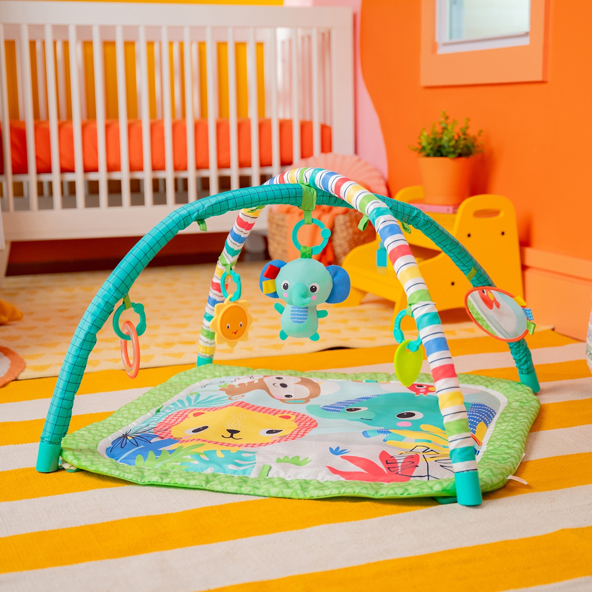 Gimnasio para bebés Activity Gym plegable Wild Wiggles Bright Starts 4