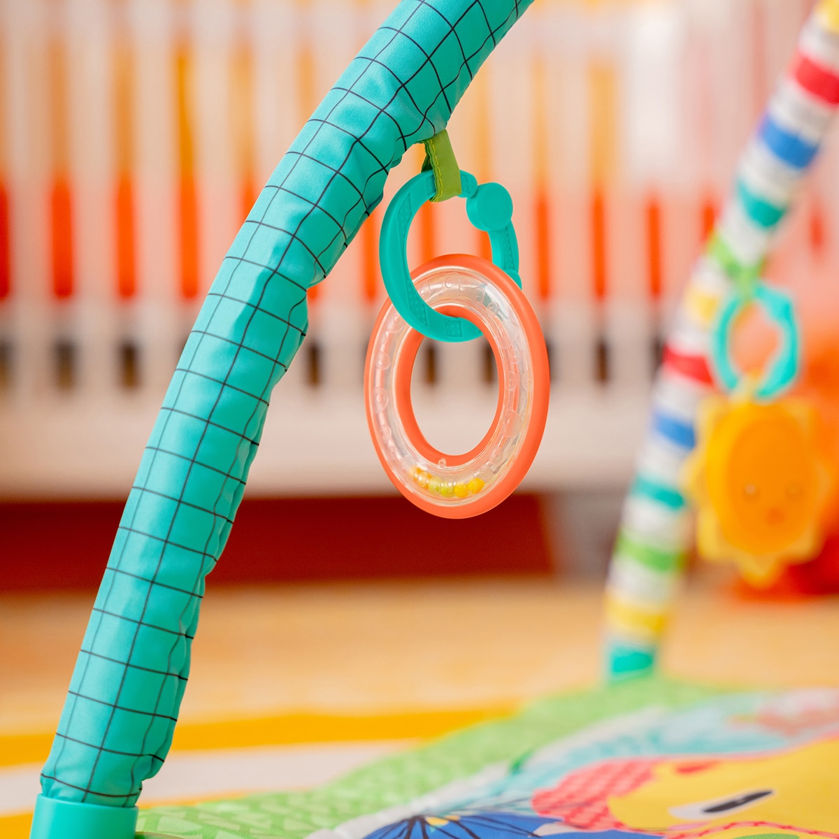 Gimnasio para bebés Activity Gym plegable Wild Wiggles Bright Starts 6