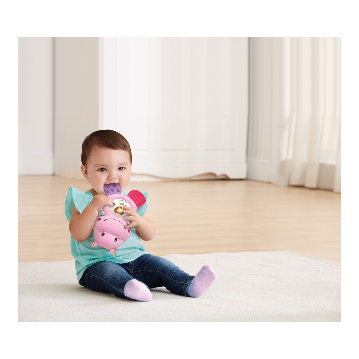 Peluche Interactivo Bebé Hipo Mordedor Rosa VTech Baby 4