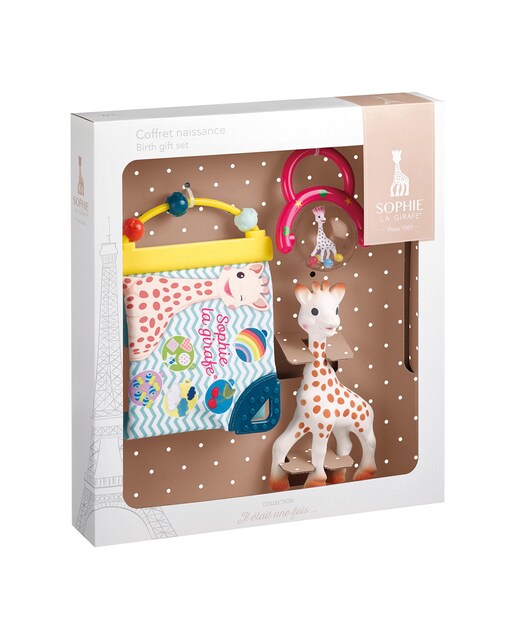Pack de Regalo Sophie La Girafe Mordedor Sophie La Girafe + Libro + Sonajero beige