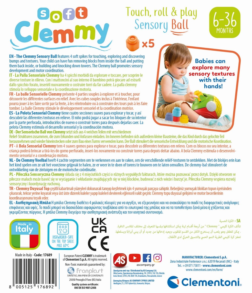 Clemmy pelota sensorial 3