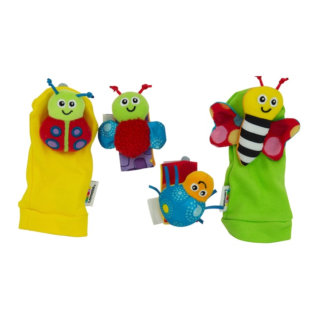 Sonajeros, muñeca y calcetines Lamaze
