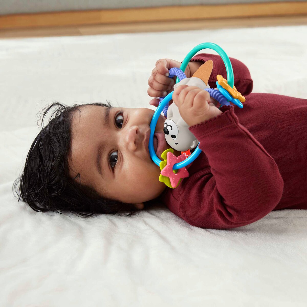 Anillos mordedores Nutria, regalo para bebé recién nacido Fisher