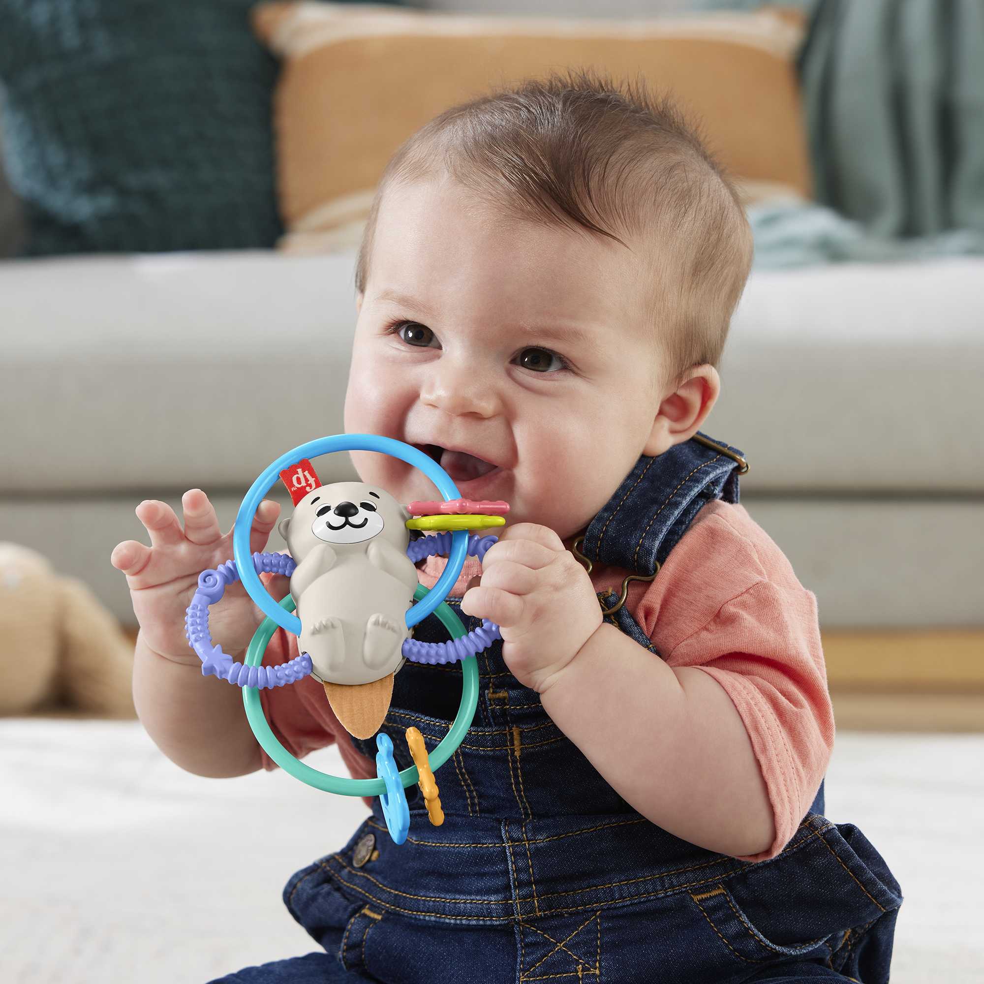Anillos mordedores Nutria, regalo para bebé recién nacido Fisher-Price 5