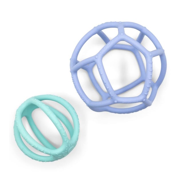2 Set de bolas sensoriales: bola sensorial y 
pelota saltarina azul/menta