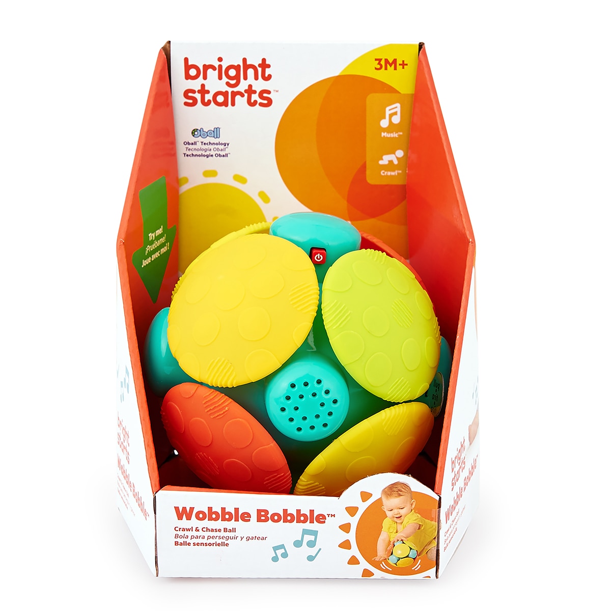 Pelota Wobble Bobble Bright Stars 6