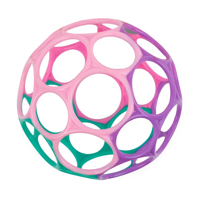 Pelota rosa-morada Oball Classic Easy-Grasp Bright Starts