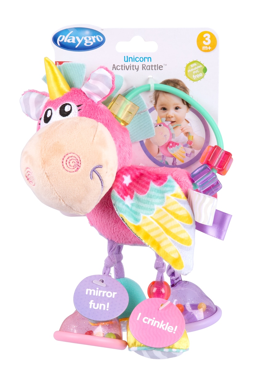 Juguete sonajero Unicorn Activity Rattle Playgro 4