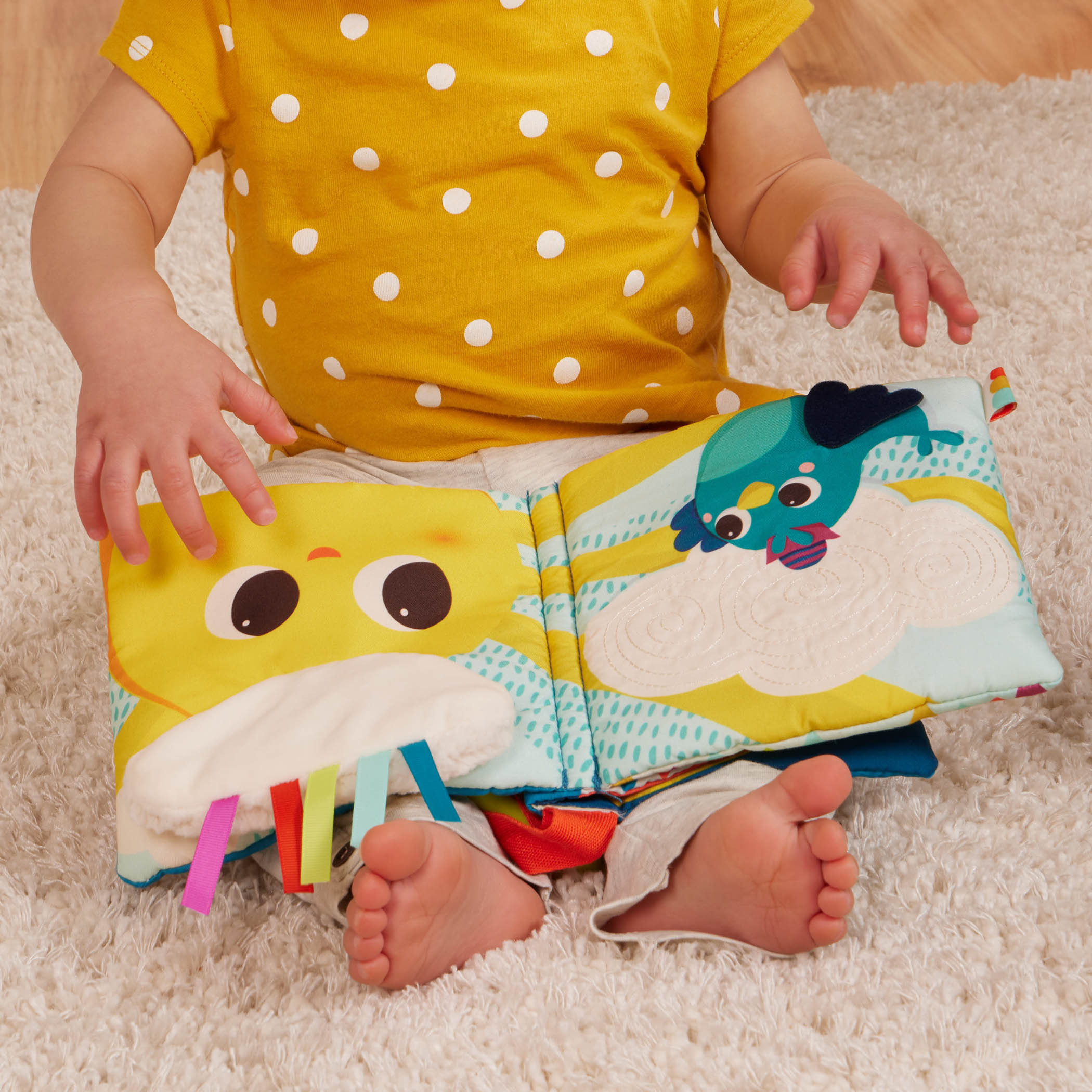 Livro Interativo Suave Para Bebés Rainbow Sunshine 2