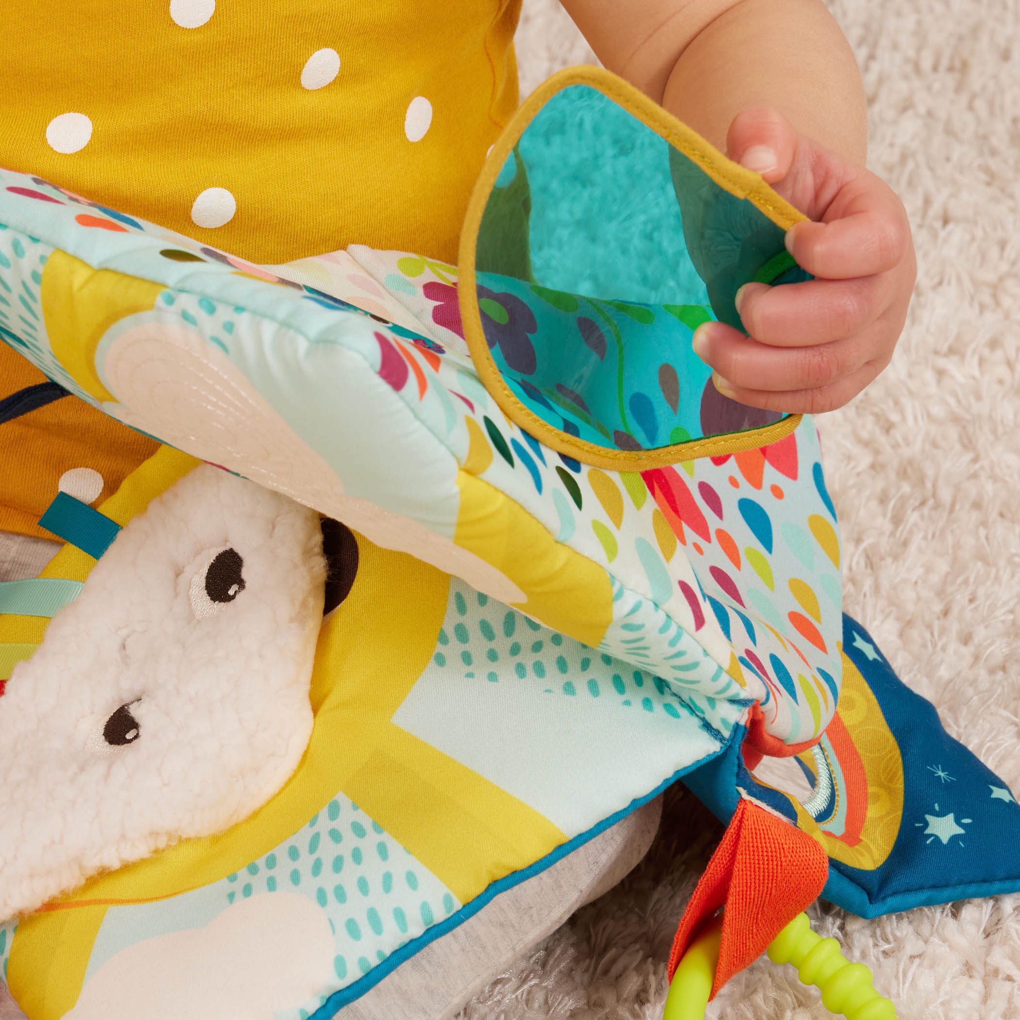 Livro Interativo Suave Para Bebés Rainbow Sunshine 3