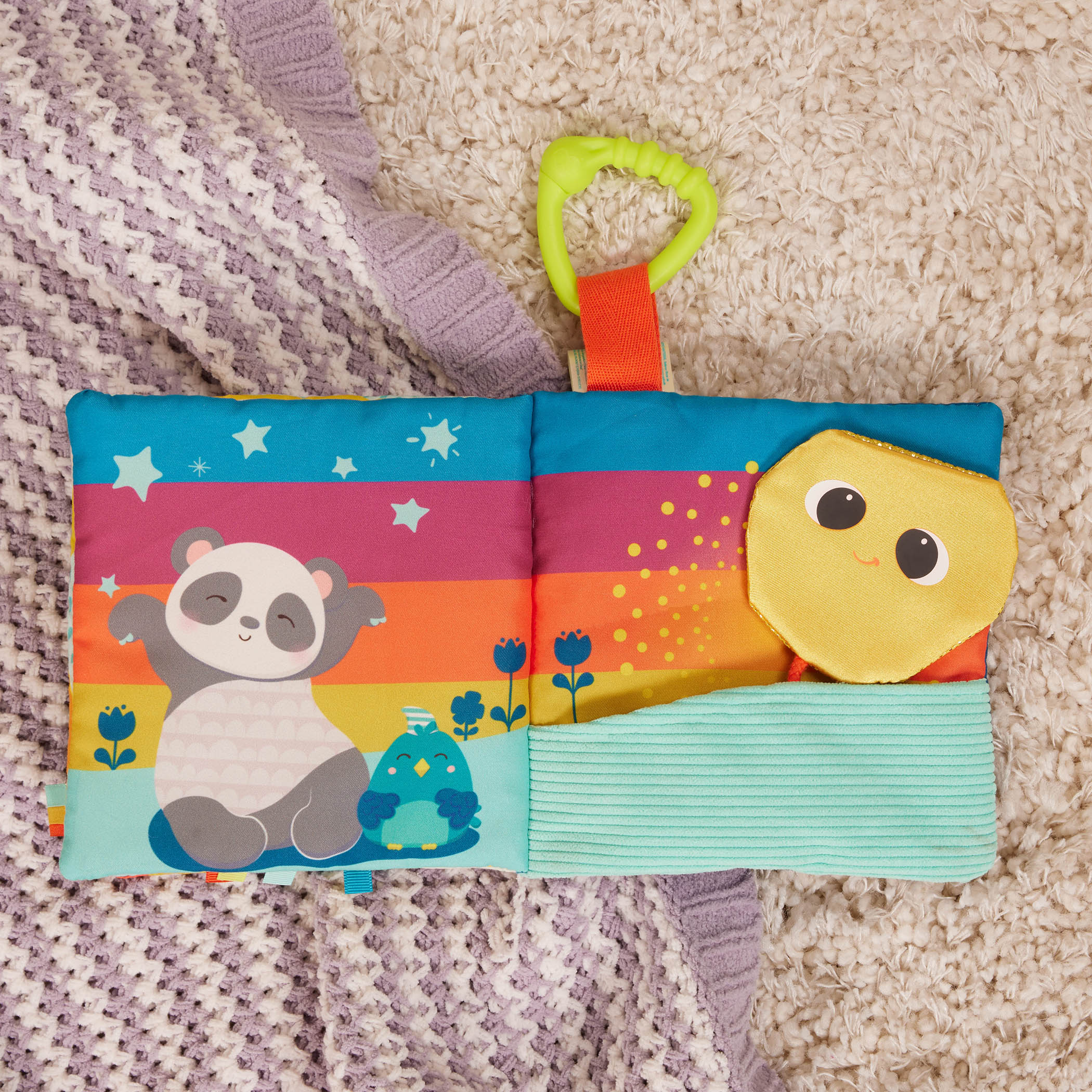 Livro Interativo Suave Para Bebés Rainbow Sunshine 5