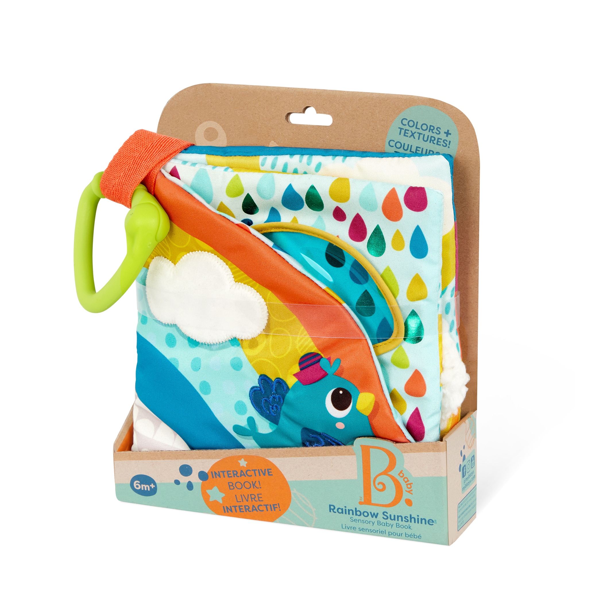 Livro Interativo Suave Para Bebés Rainbow Sunshine 9