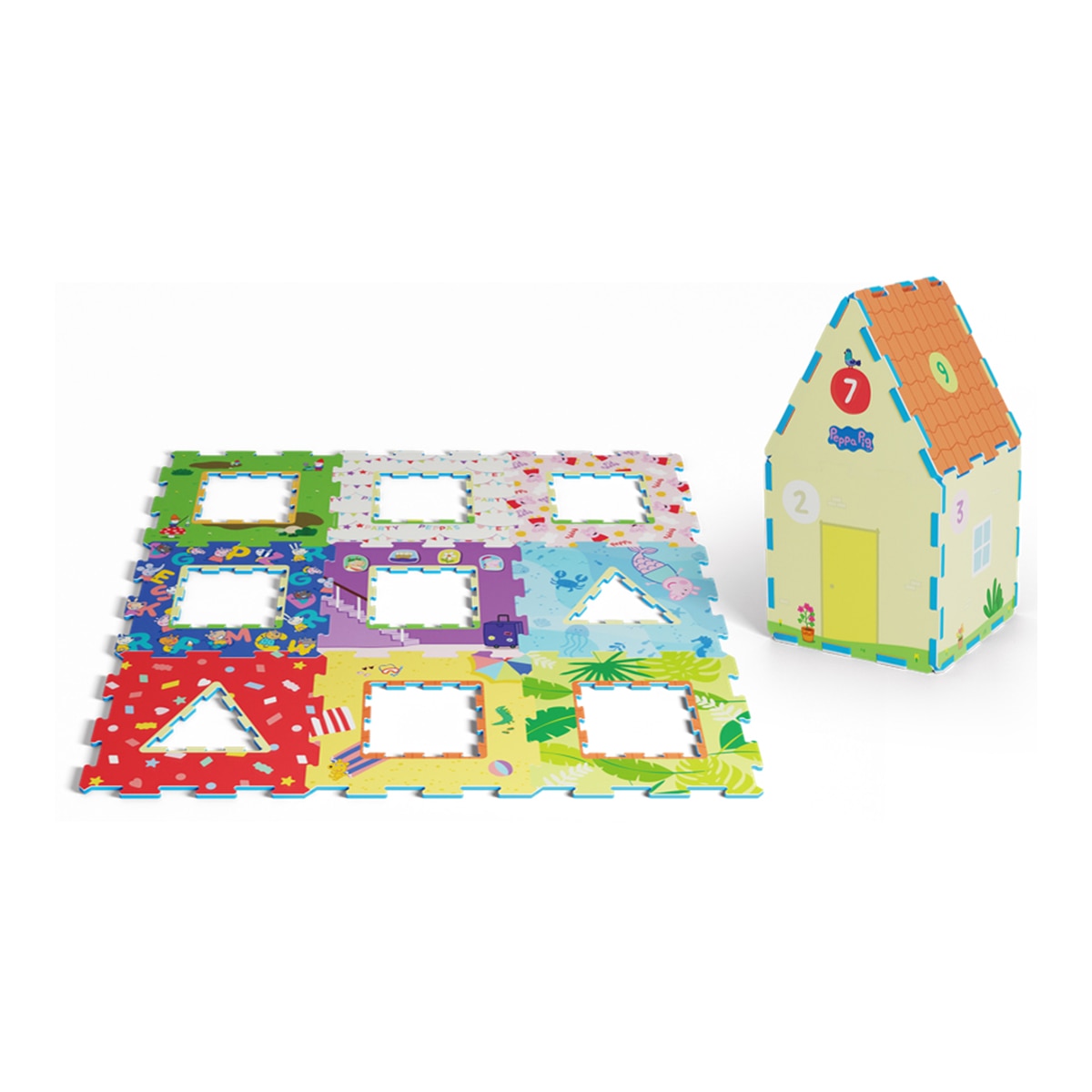 Imagen 0 de Puzzle Manta Foam Casa Peppa Pig Deqube