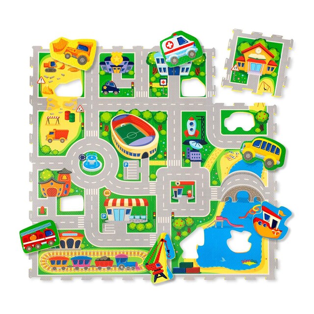 Alfombra Puzle Ciudad 120 x 120