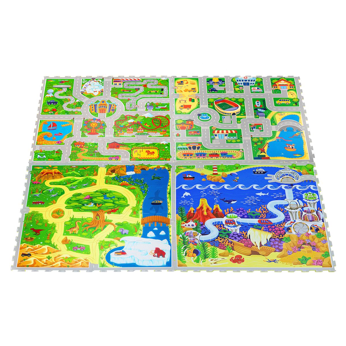 Alfombra Puzle Ciudad 120 x 120 8