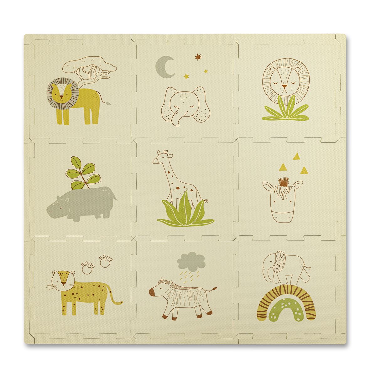Alfombra Puzle Safari 90 x 90 2