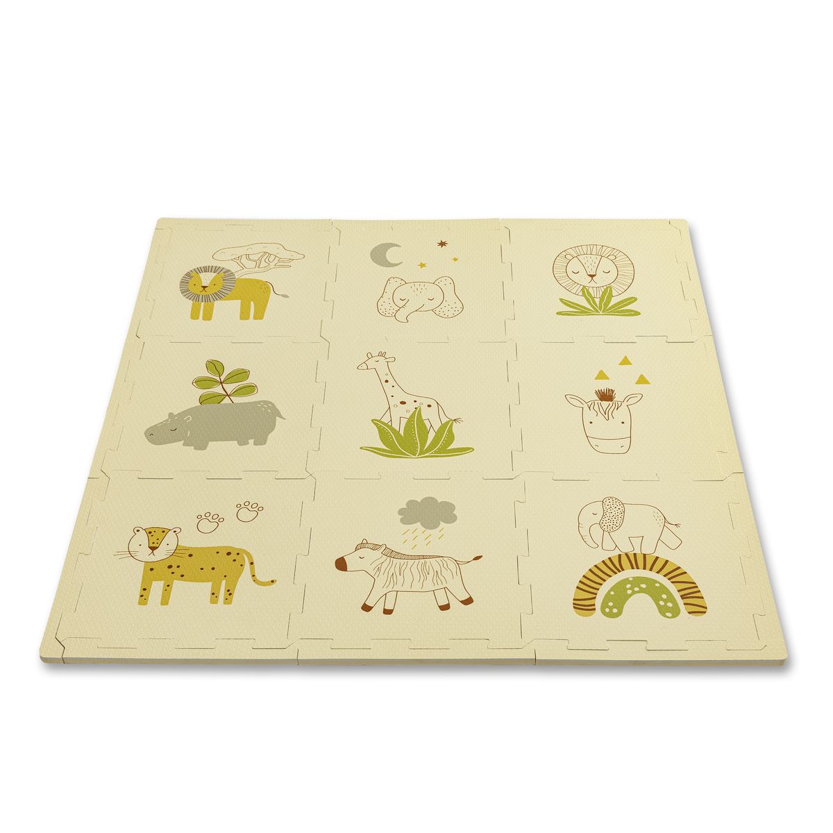 Alfombra Puzle Safari 90 x 90 3