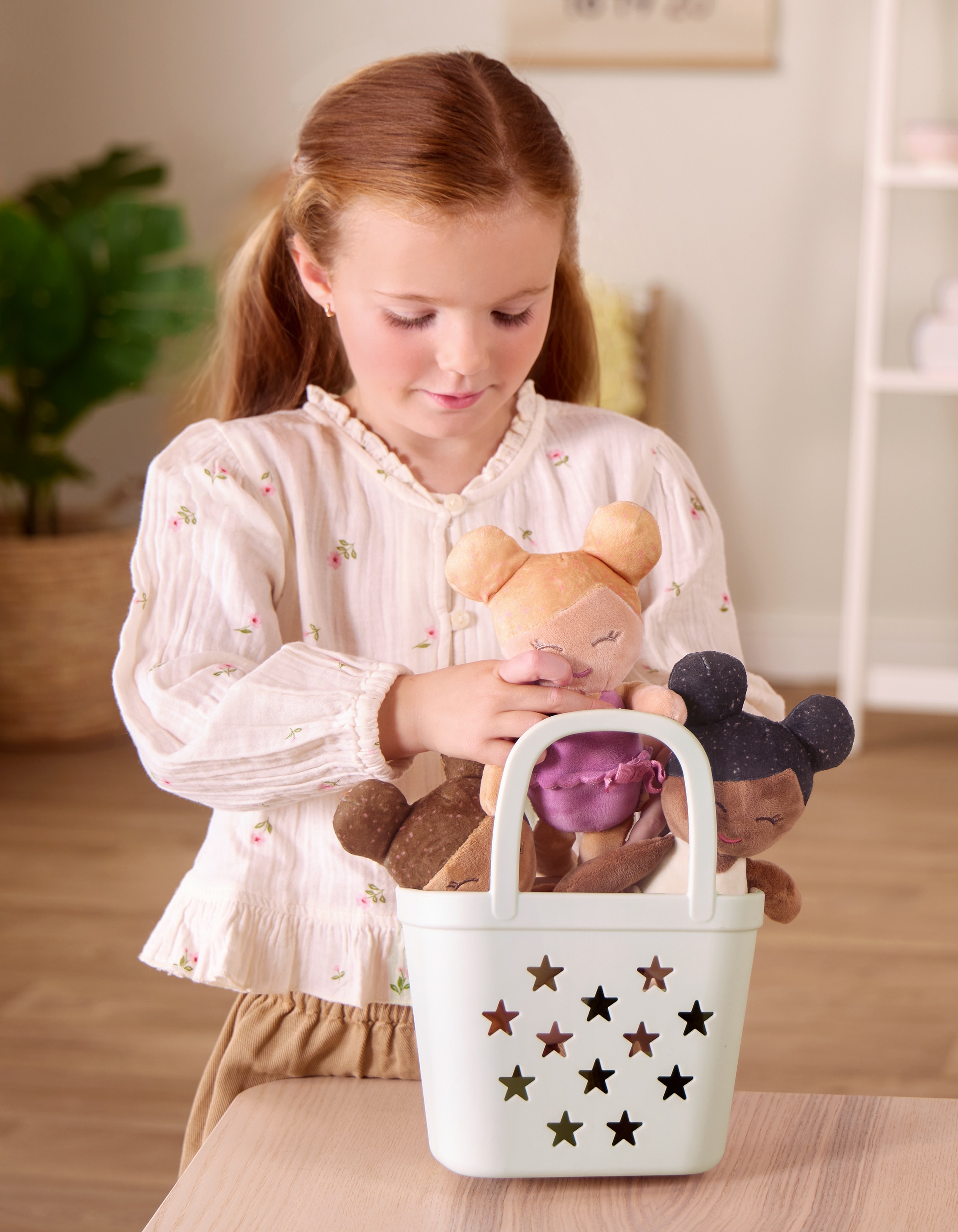 Cesto 3 Mini Bonecas Peluche de Banho 9