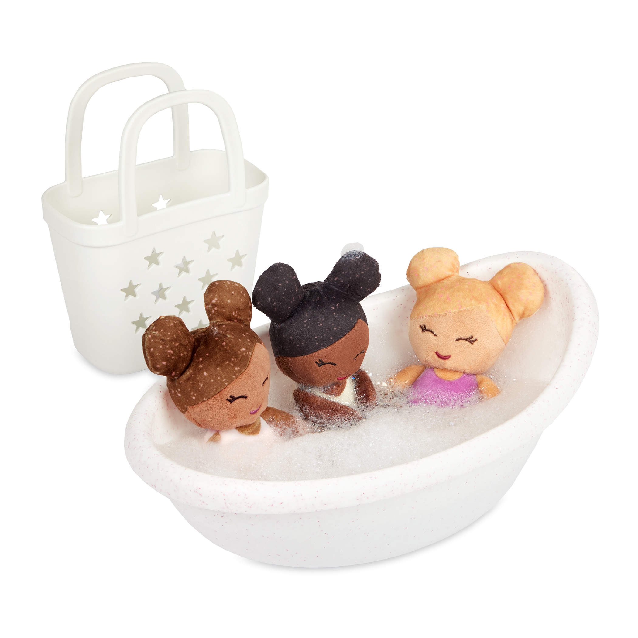 Cesto 3 Mini Bonecas Peluche de Banho 10