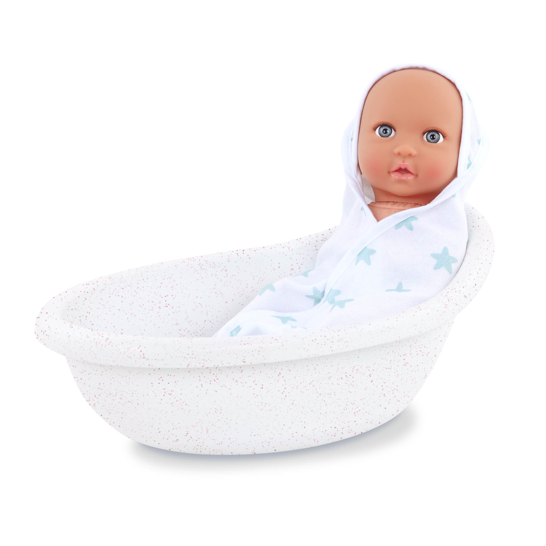 Bañera con accesorios para muñeca bebe Lullababy 8