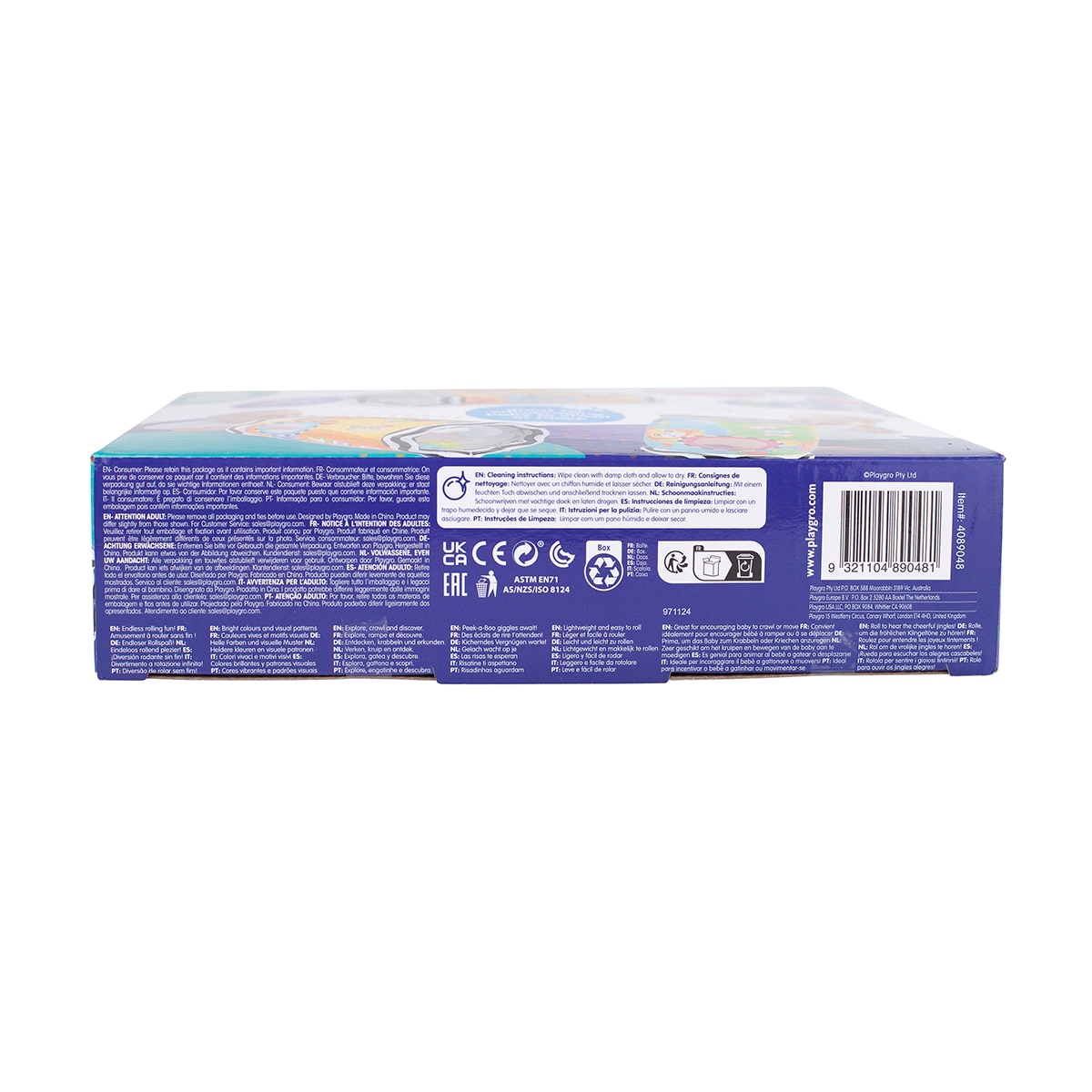 Rodillo Mira y Juega Playgro 9