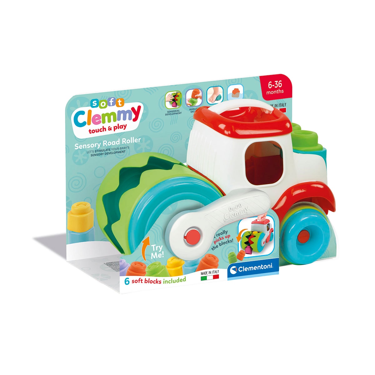 Imagen 0 de Juguete infantil Tragabloques Sensorial Clemmy Clementoni