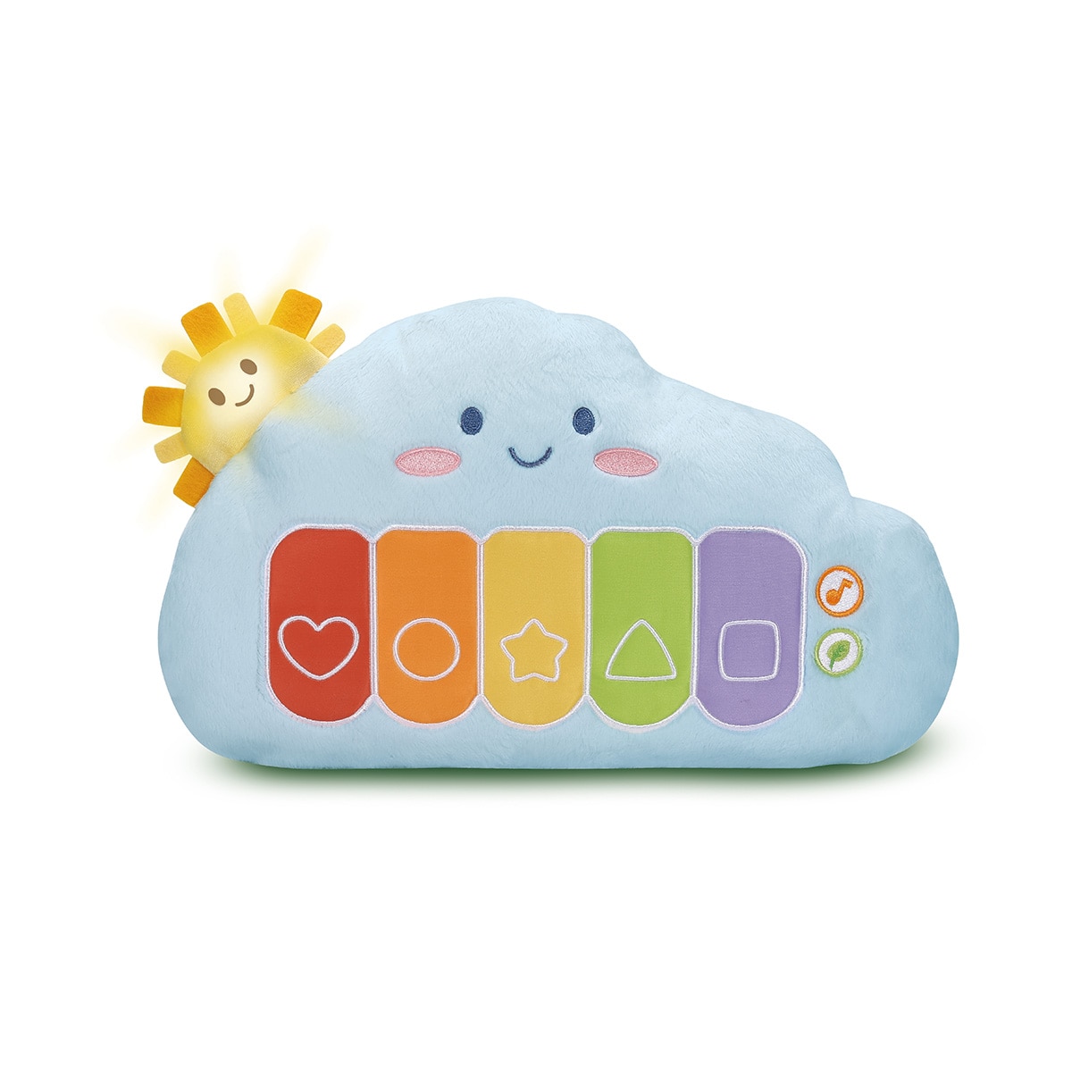 Cojín de peluche nube musical arcoíris DoReMi Vtech 1