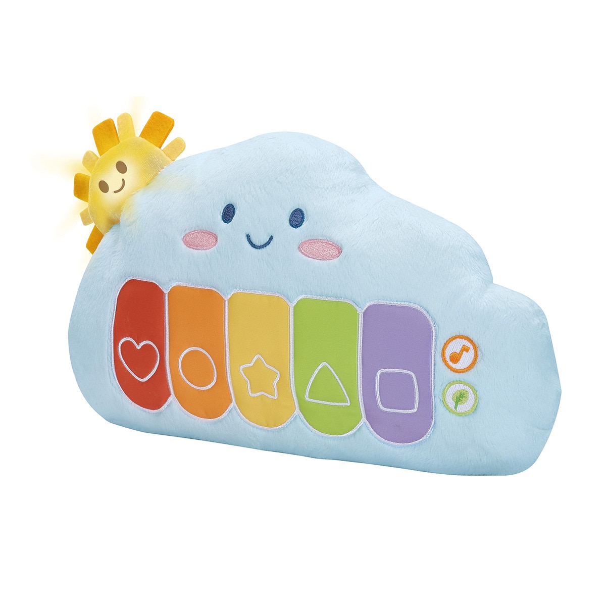 Cojín de peluche nube musical arcoíris DoReMi Vtech 2