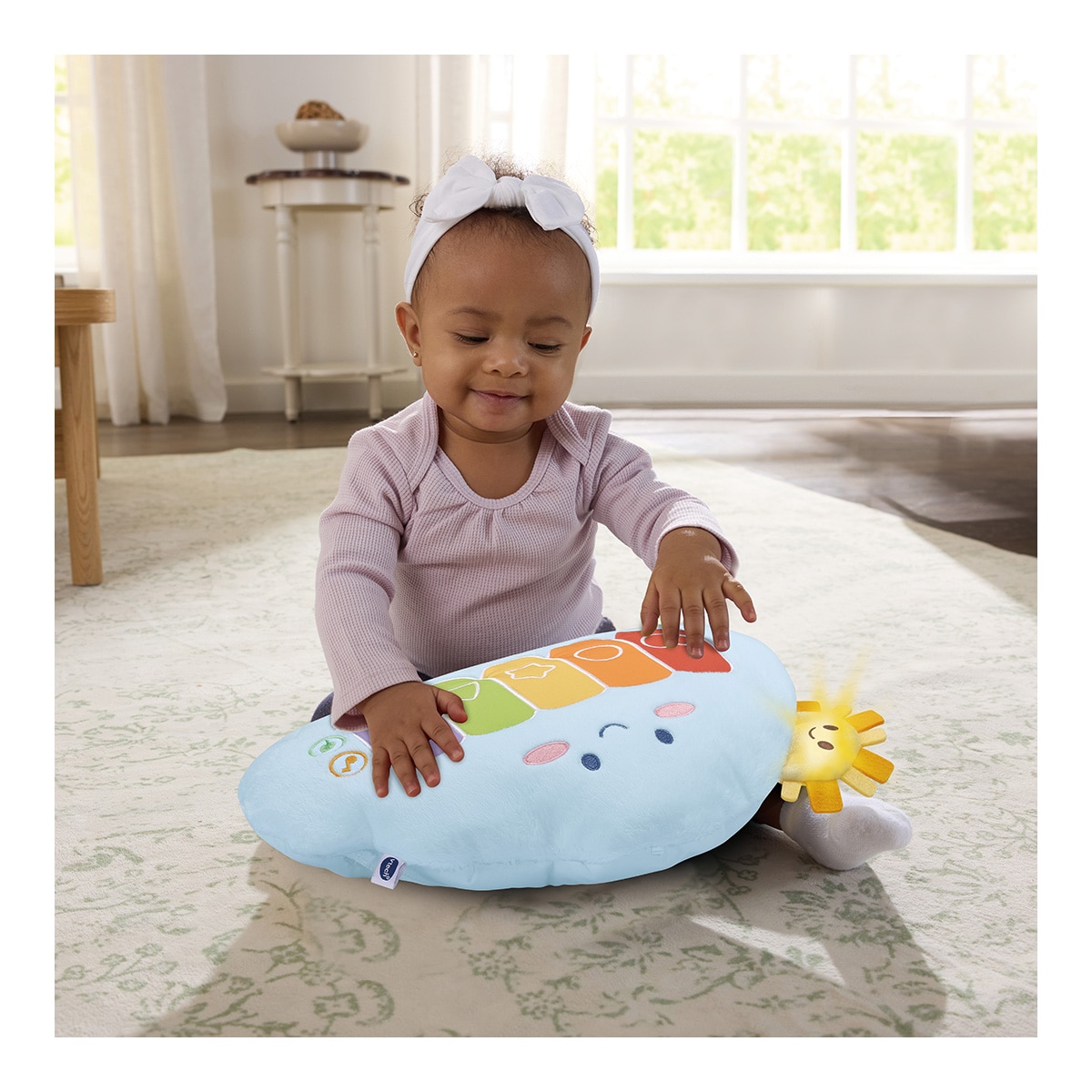 Cojín de peluche nube musical arcoíris DoReMi Vtech 5