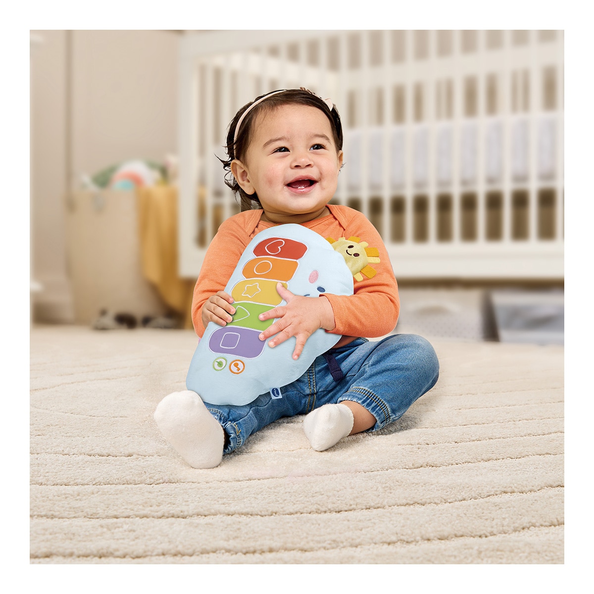 Cojín de peluche nube musical arcoíris DoReMi Vtech 6