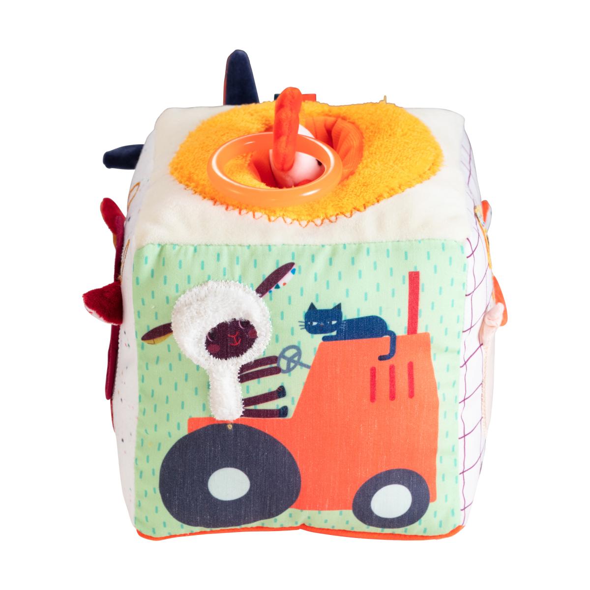 Cubo de Actividades con Sonidos Granja Lilliputiens 5