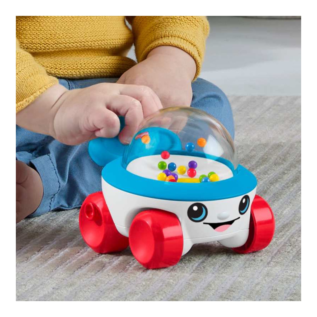 Juguete para bebés Vehículo para empujar con sonidos Corn Popper ideal para bebés desde 6 meses Fisher-Price 3