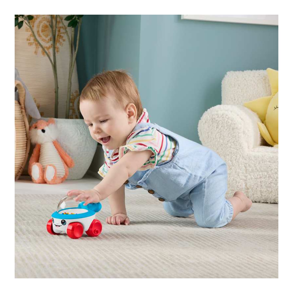 Juguete para bebés Vehículo para empujar con sonidos Corn Popper ideal para bebés desde 6 meses Fisher-Price 4