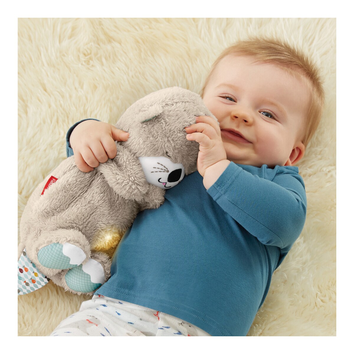 Fisher-Price Nutria Hora de Dormir, juguete de cuna y peluche para bebé recién nacido 8