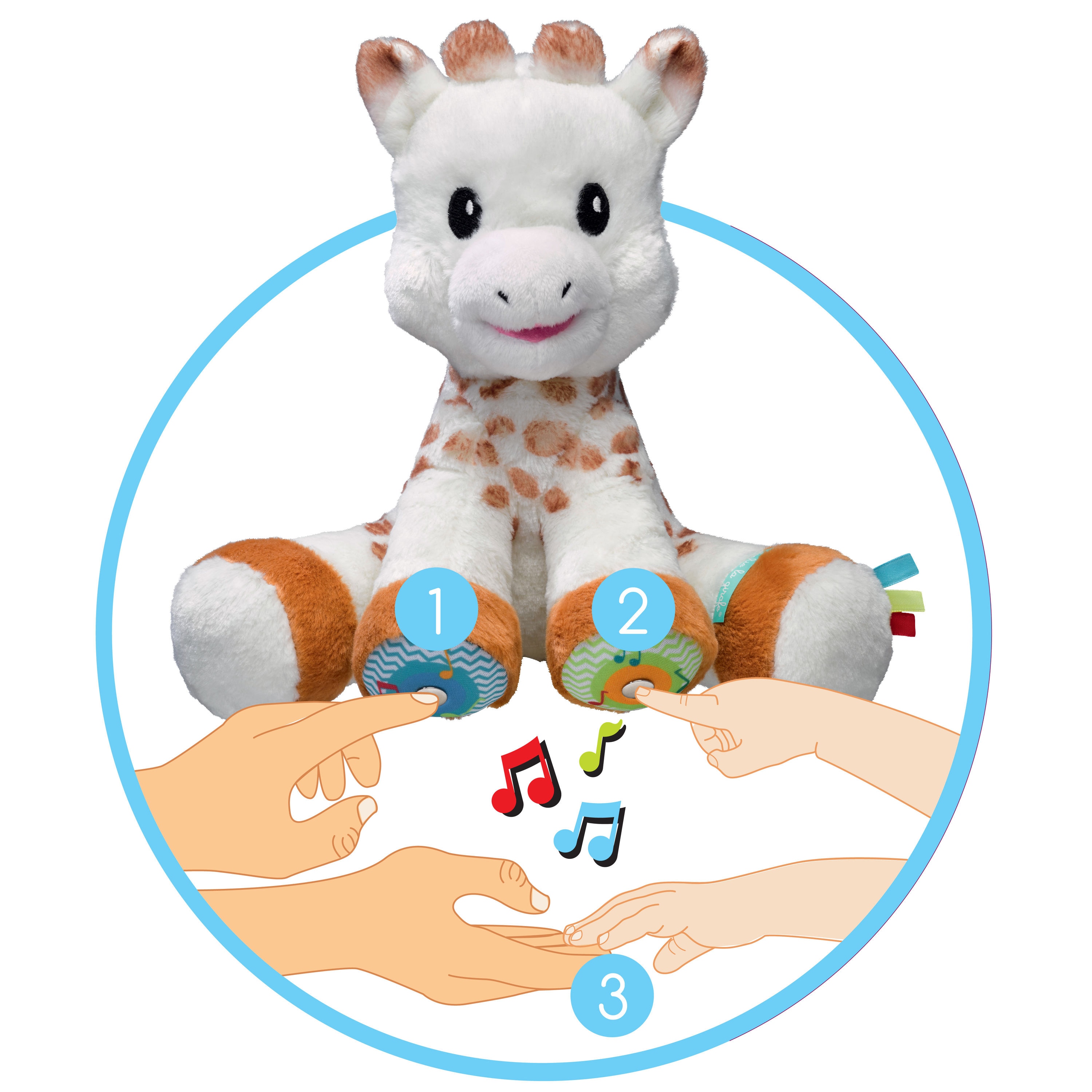 Peluche Musical de Jirafa Modo Juego Sophie La Girafe 3