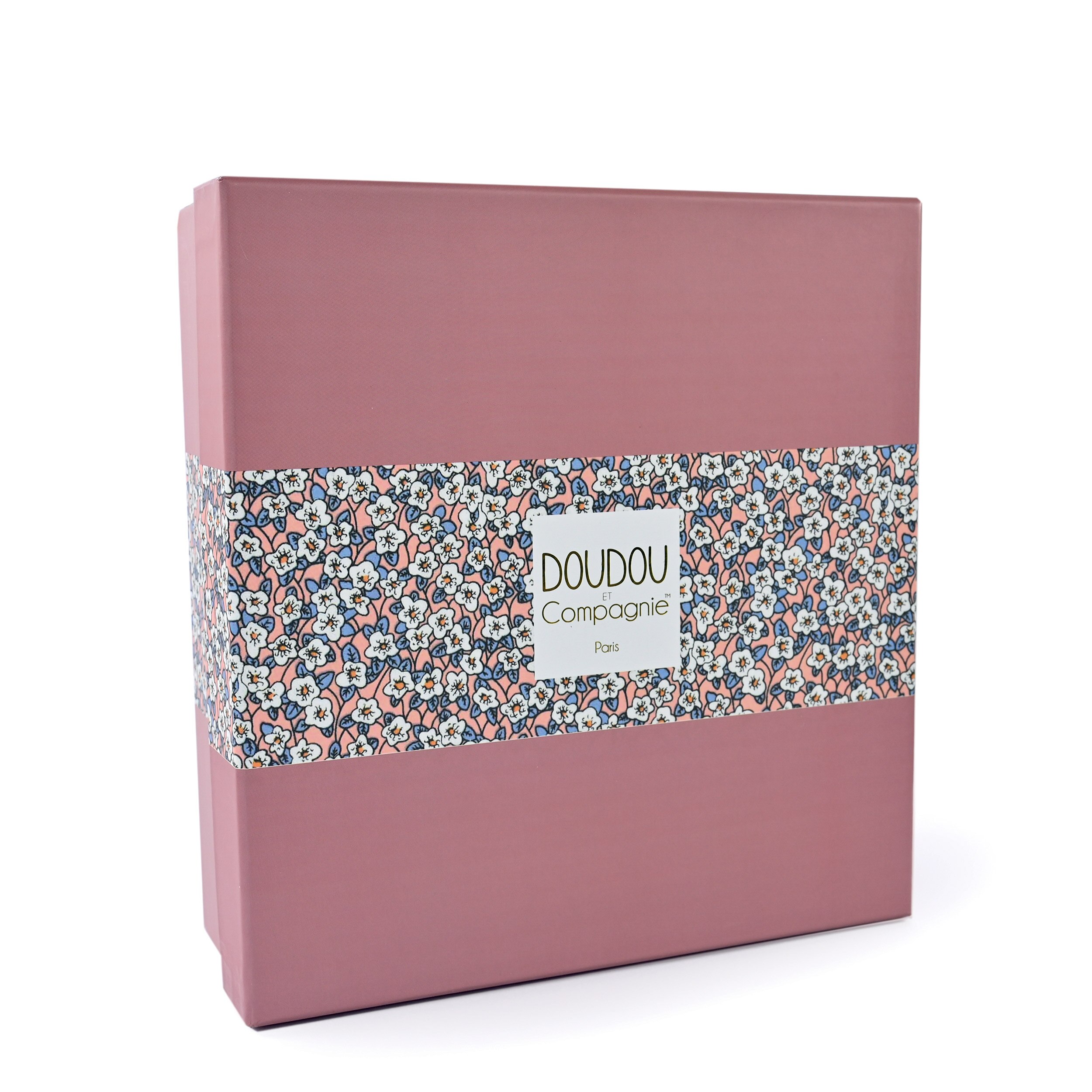 Doudou 27 cm Conejo rosa pétalo 2